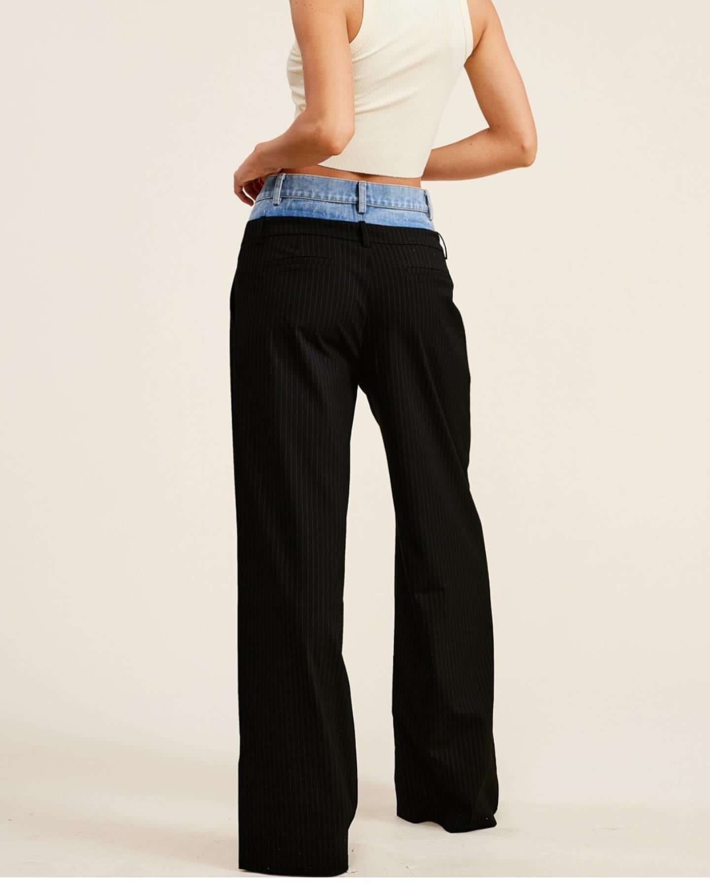 Denim Detailed Pant