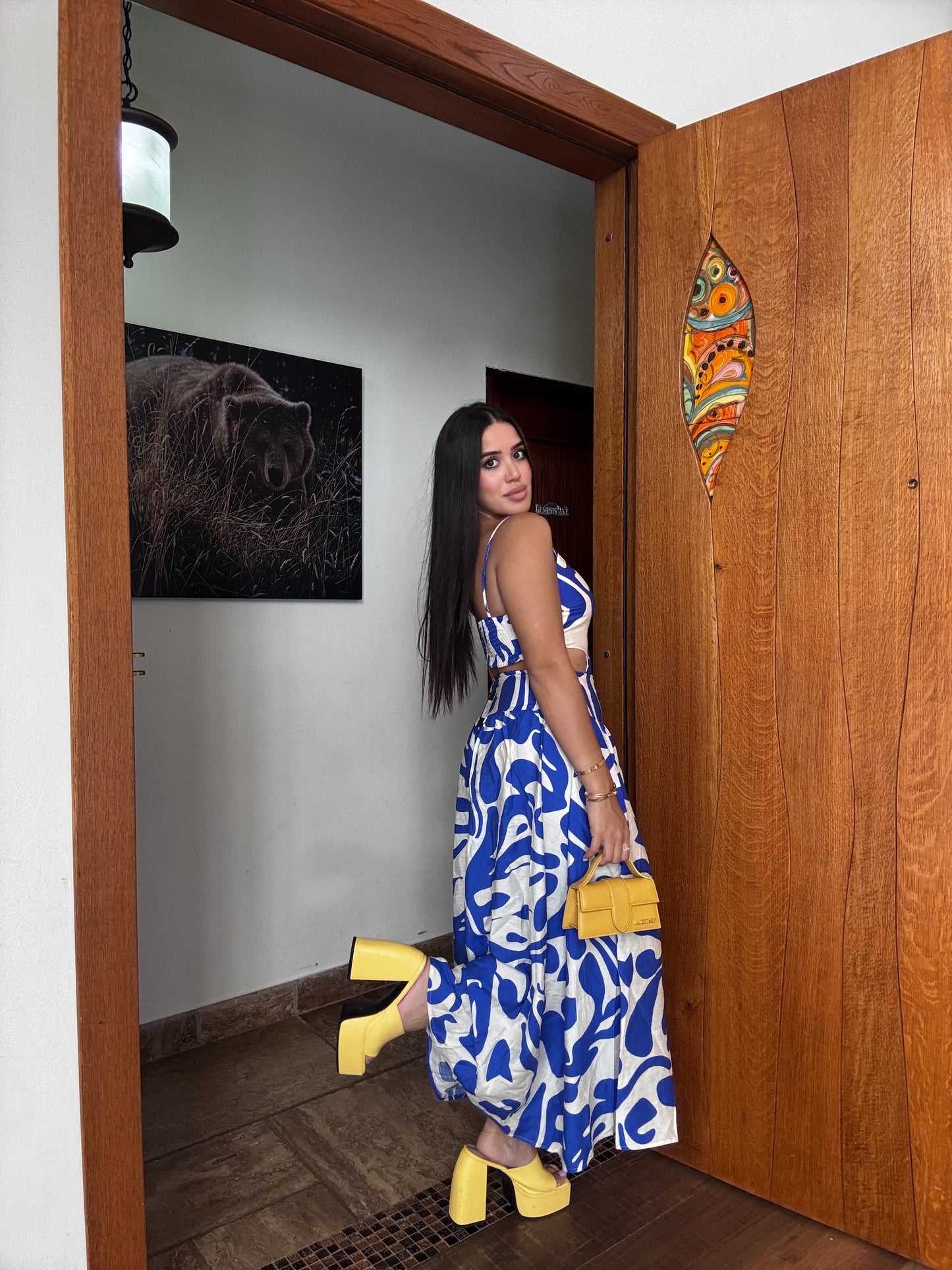 Maxi Contrast Dress