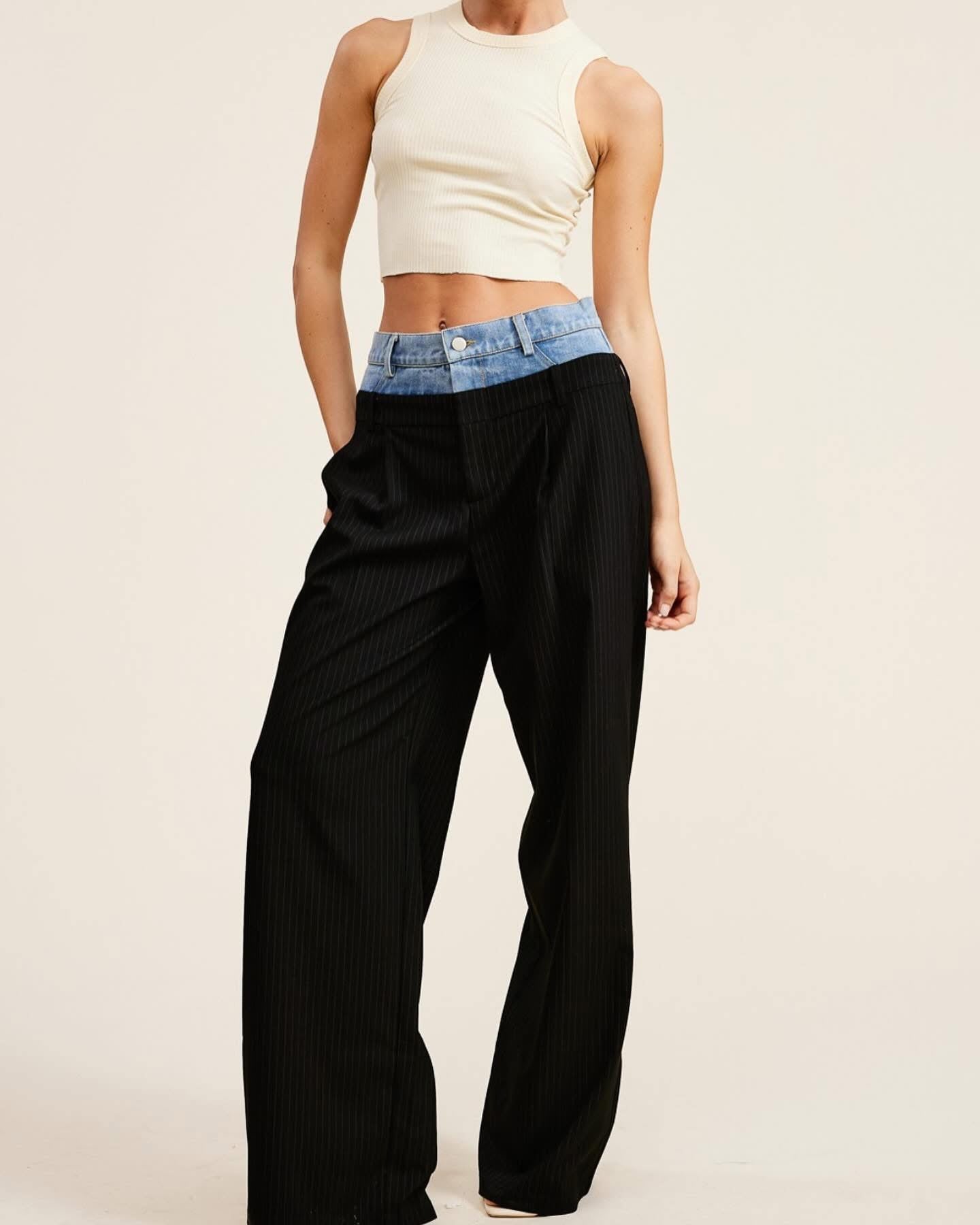 Denim Detailed Pant