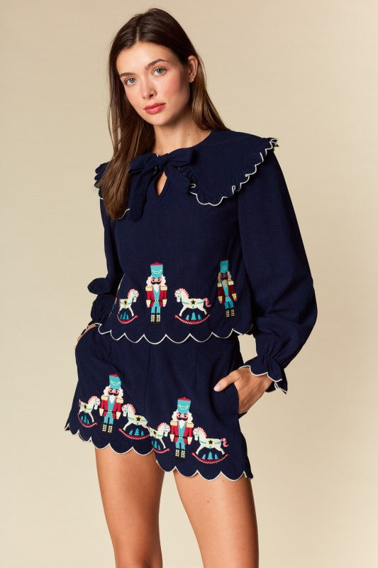 NUTCRACKER EMBROIDERED SET