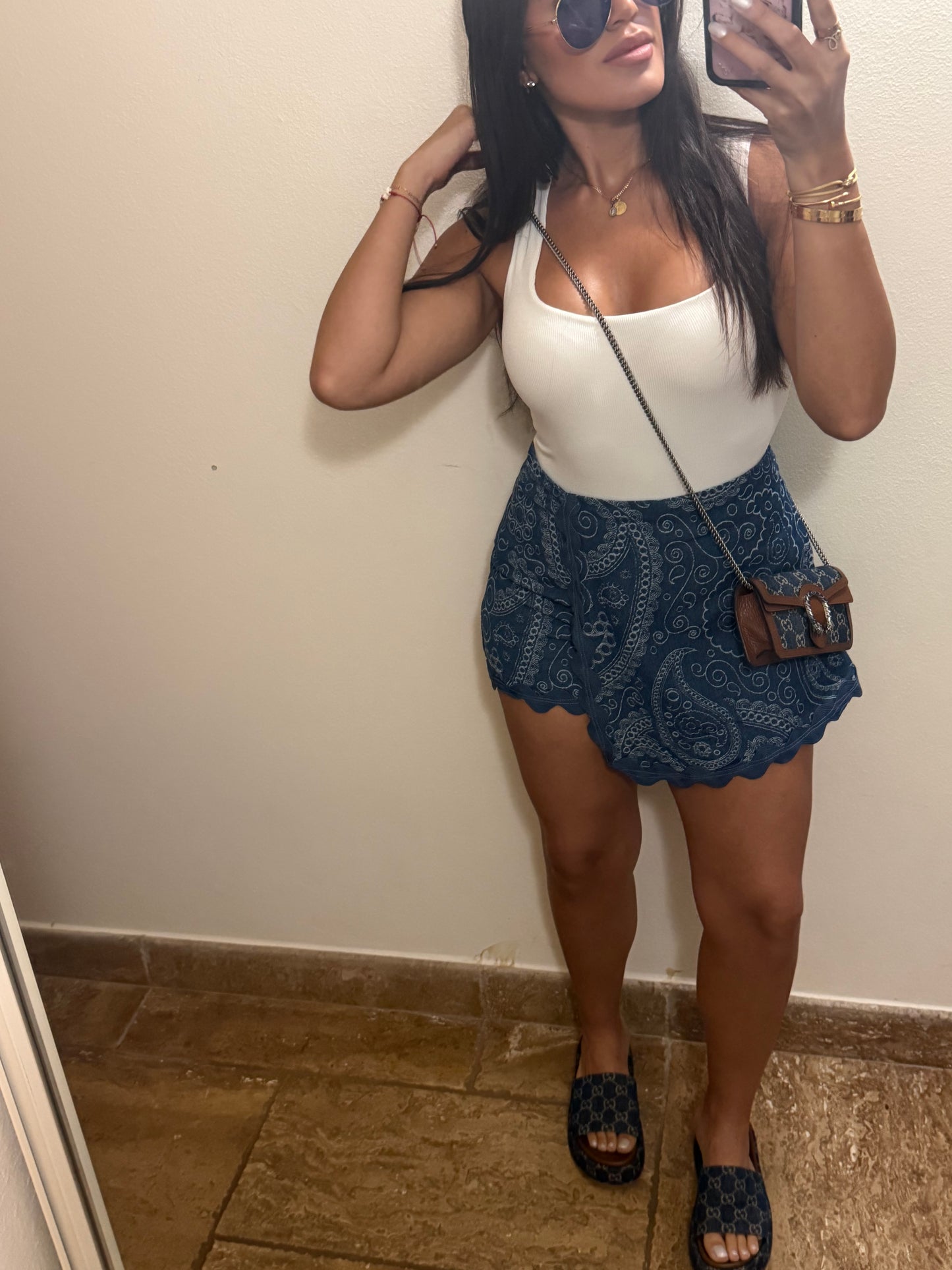 Ibiza Paisley Skort