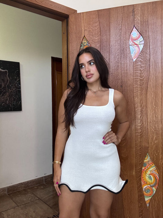 Ruffled mini dress