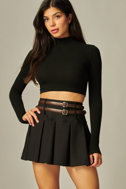 Pleated Skort