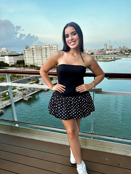 POLKA DOT MINI DRESS