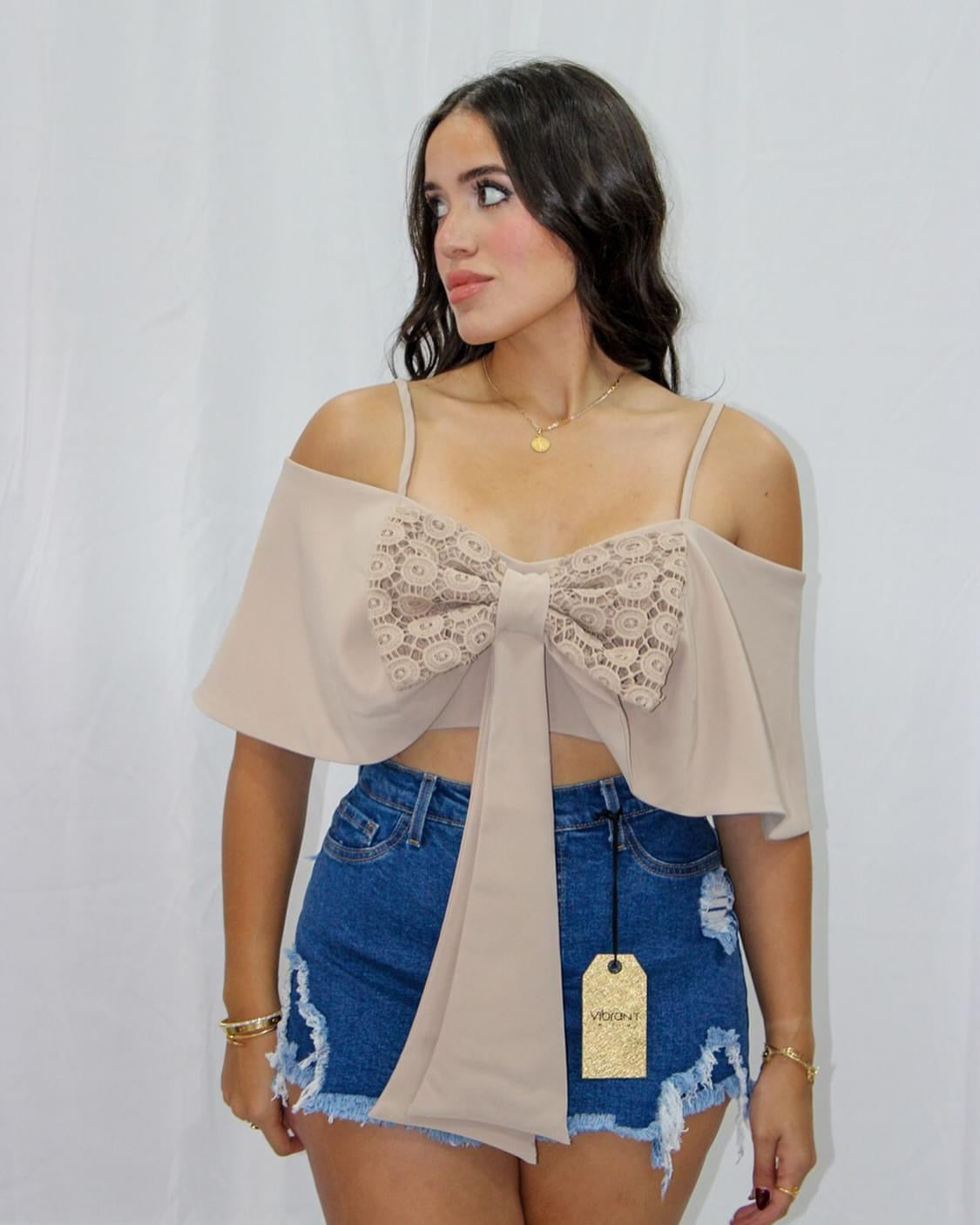 Bow Lace Top