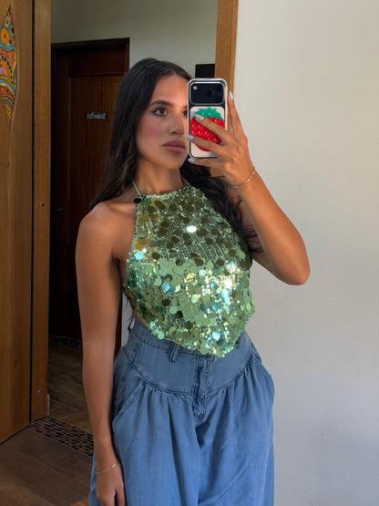 Sequin party top