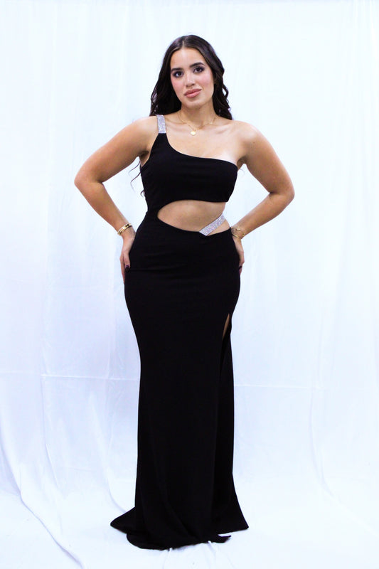 Rhinestone Detailed Maxi Dress