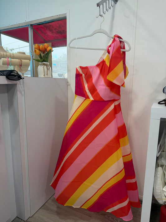 Sunset midi dress