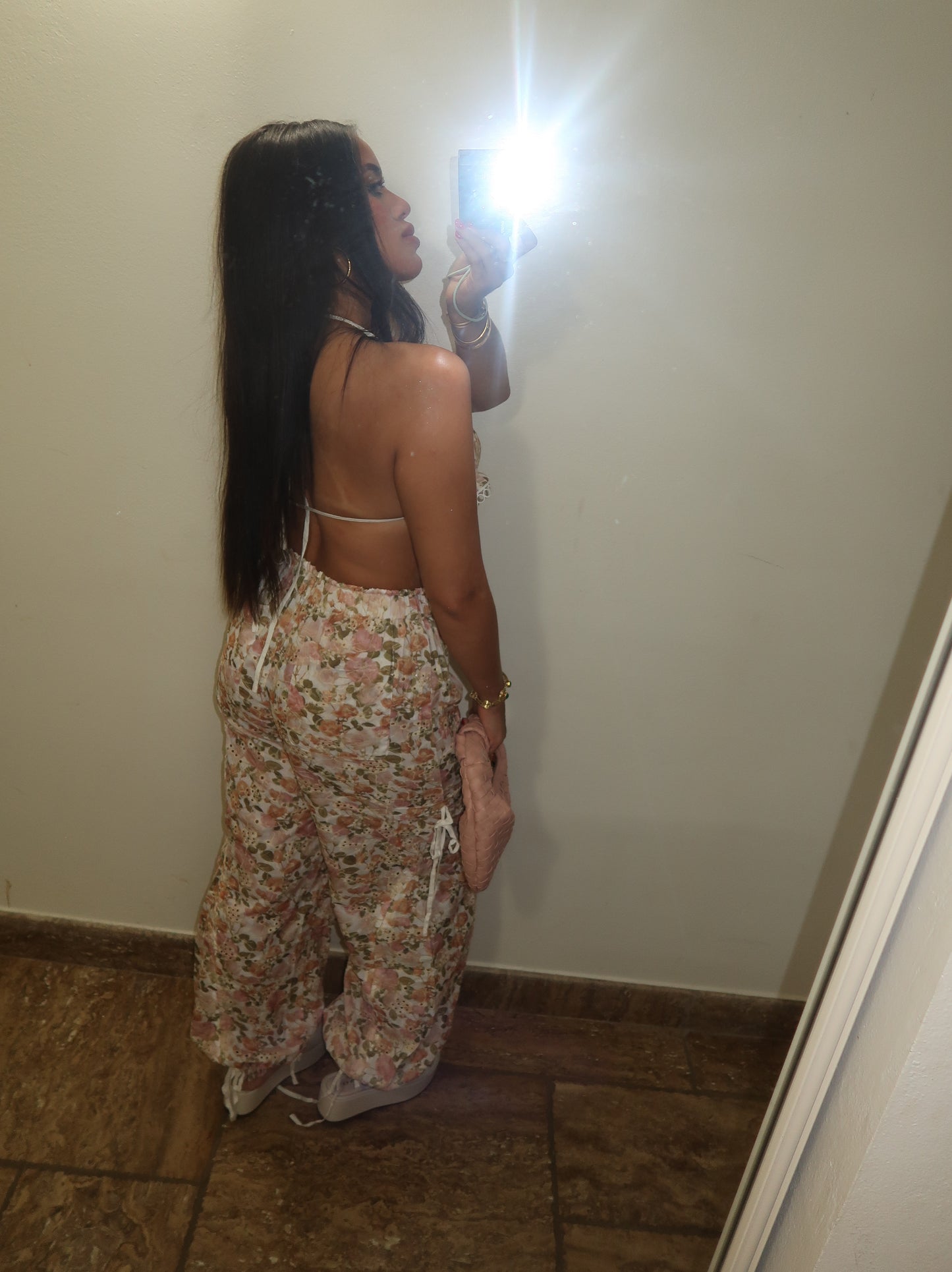 Floral Print Cargo Set