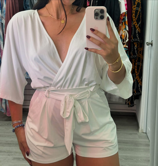 White Sky Romper