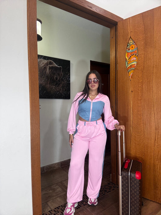 Viajero set in pink