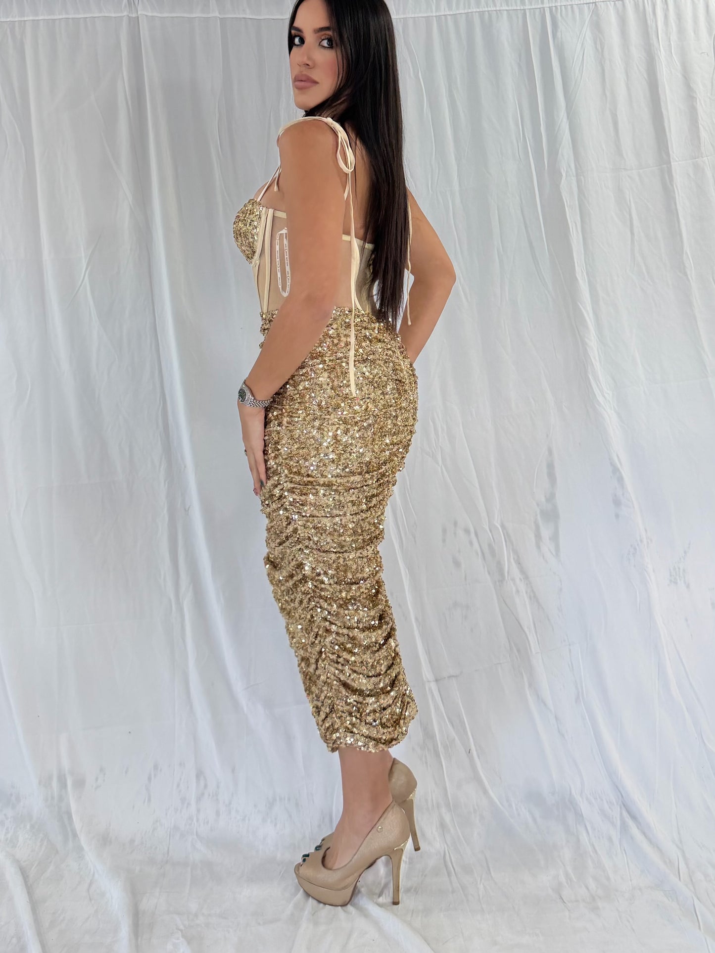 Golden dress