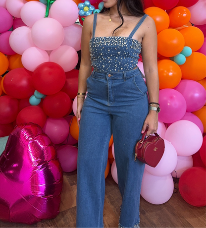 Glam Denim Set