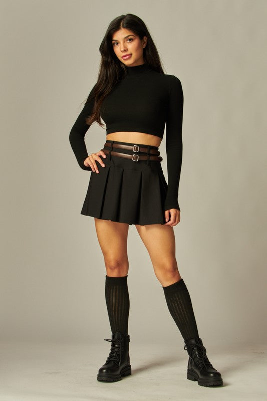 Pleated Skort