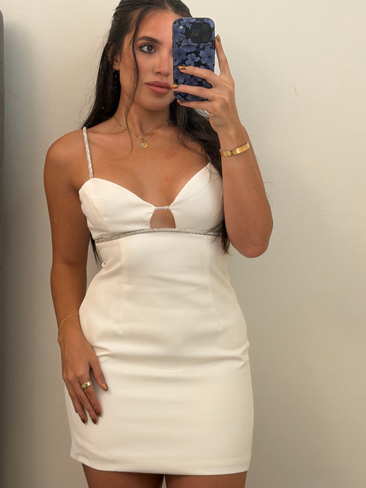 Rhinestone mini dress