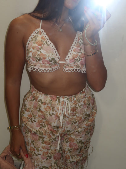 Floral Print Cargo Set