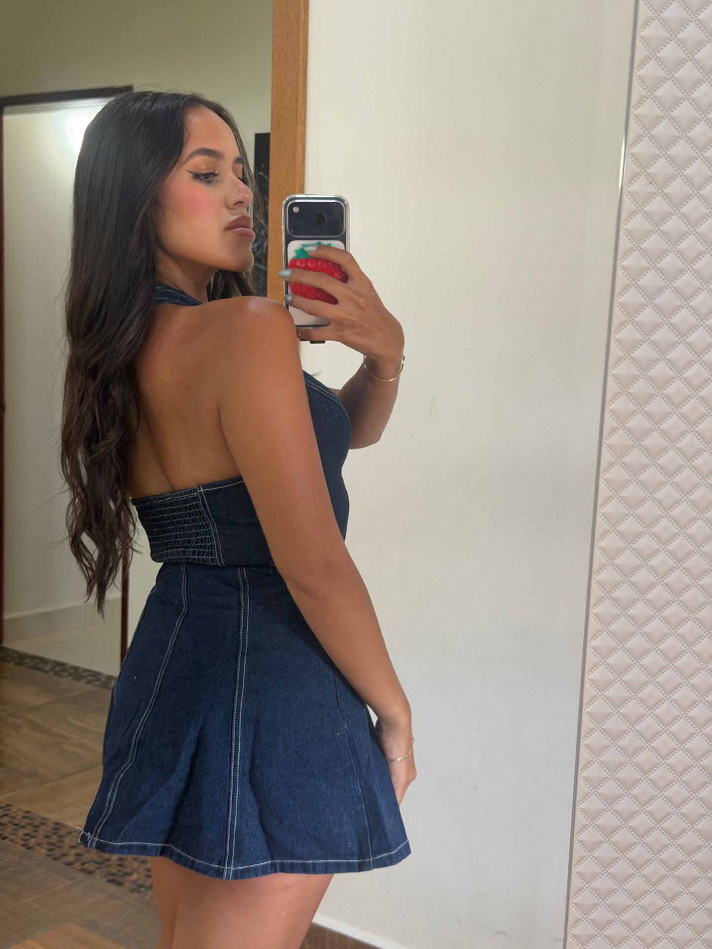 Dark denim set