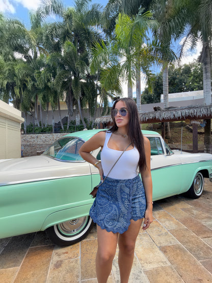 Ibiza Paisley Skort