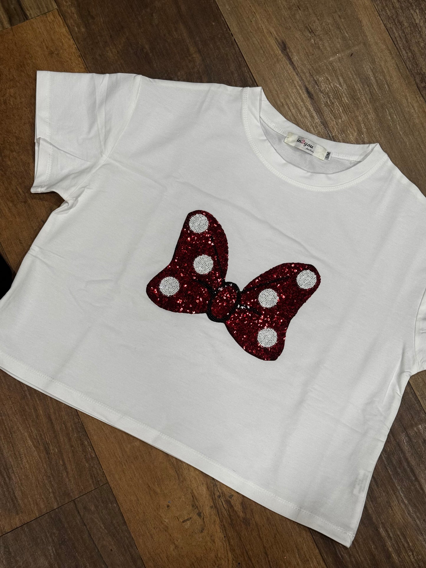 BOW EMBELLISHED TOP