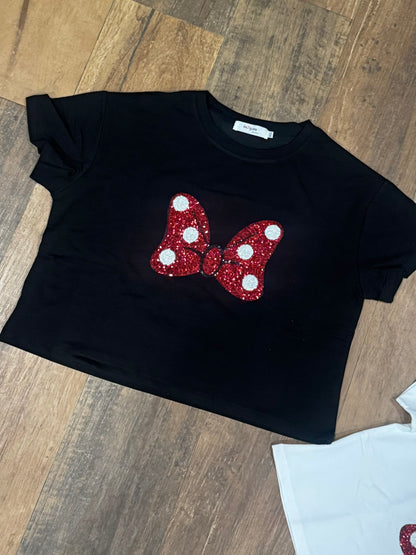 BOW EMBELLISHED TOP