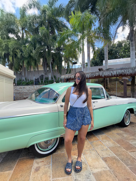 Ibiza Paisley Skort