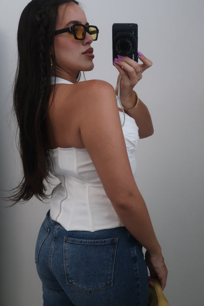 Corset White Top