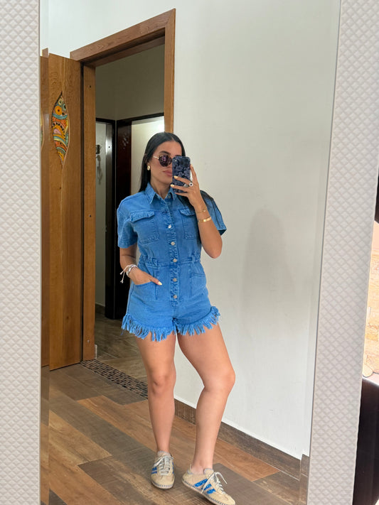 Bluey Denim Romper