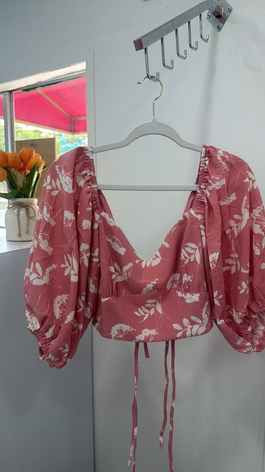 Floral crop top