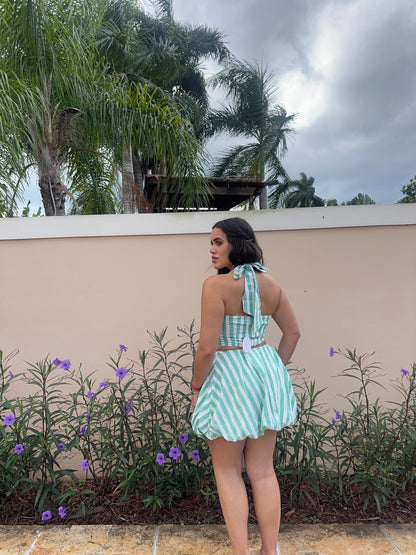 Mint Bubble Skirt Set