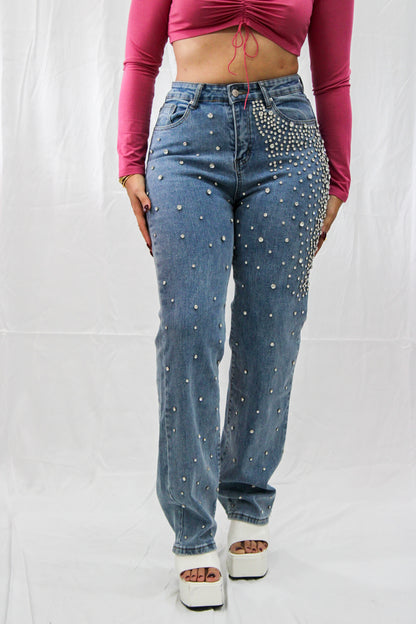 Rhinestone Denim